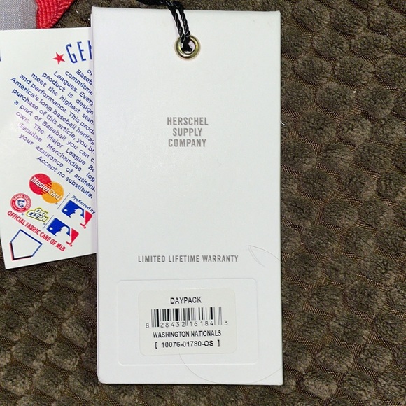 Herschel MLB Washington Nationals packable daypack new - Picture 6 of 7